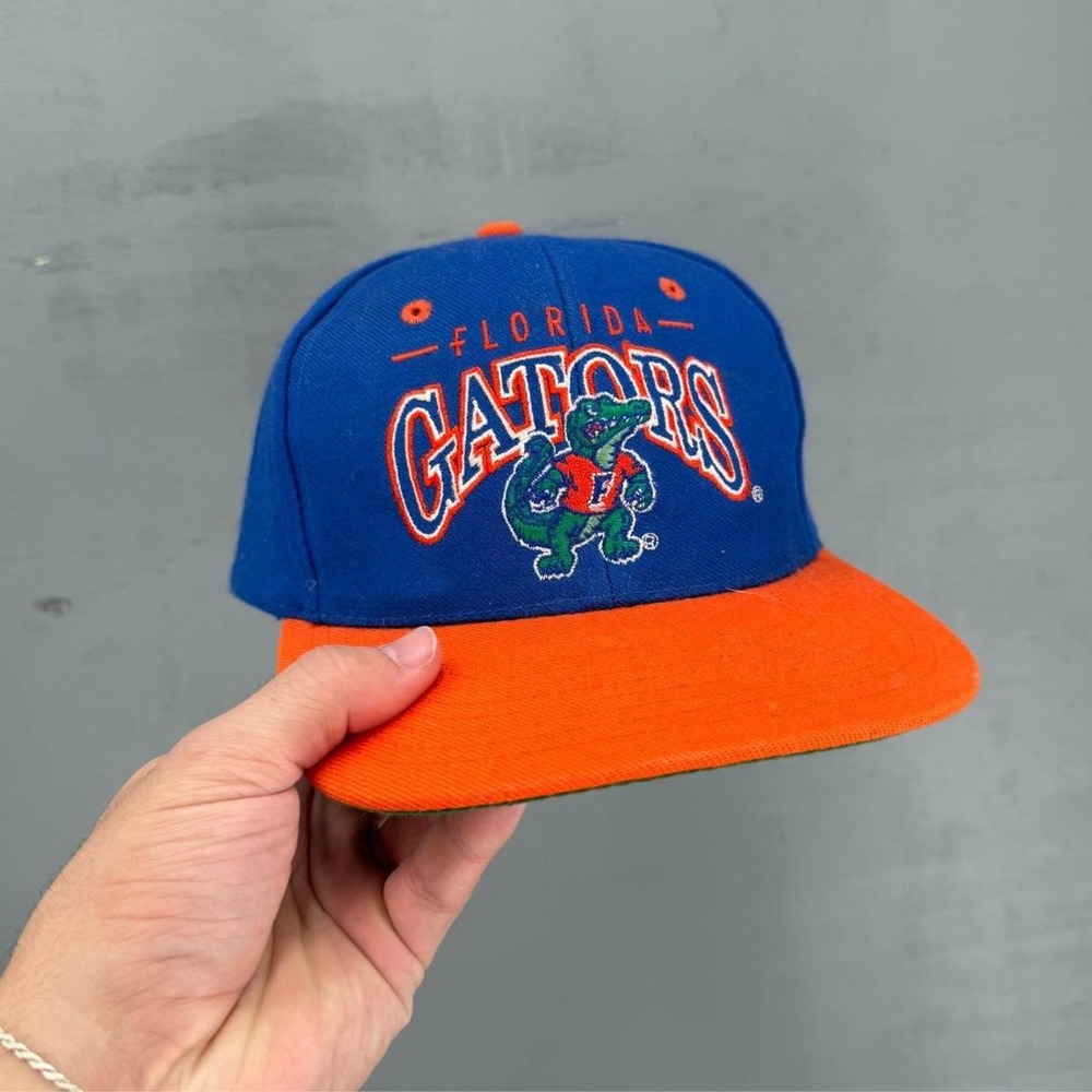 Vintage The Game Florida Gators Hat Blue Orange Wool Snapback 90s OSFA